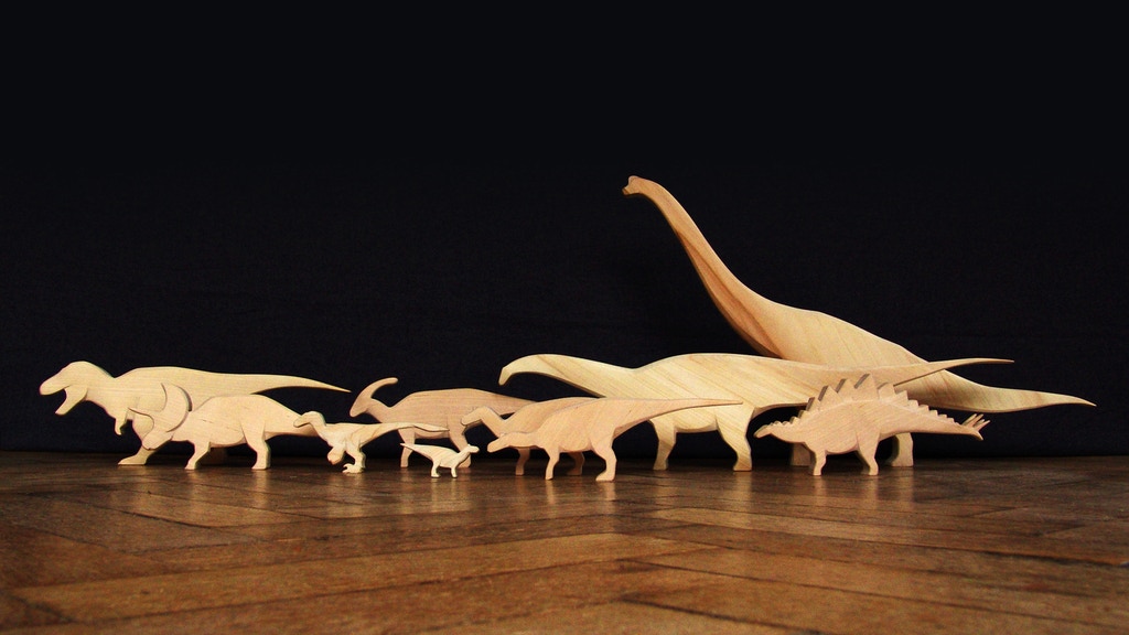 Wooden Dinosaurs kickstarter campaign by Tobias Neukamm