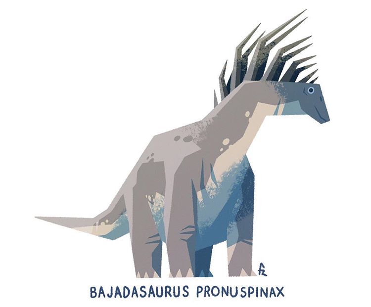 Bajadasaurus illustration,  © Francisco Riolobos. Shared here with the artist's permission.