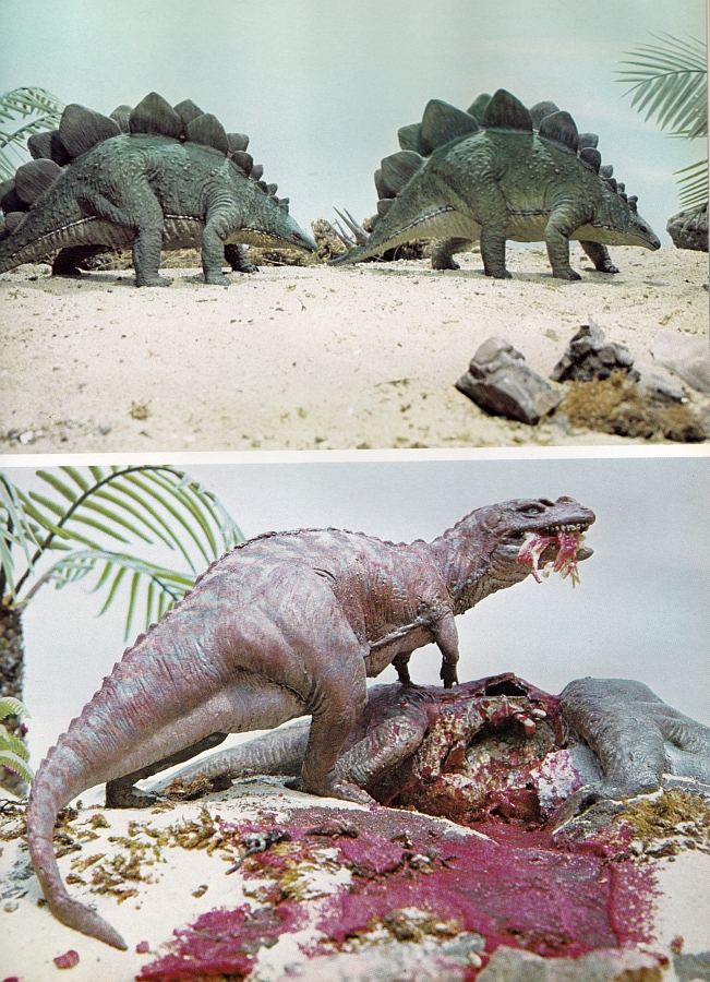 Stegosaurus and Ceratosaurus, G. Kinns and Arthur Hayward