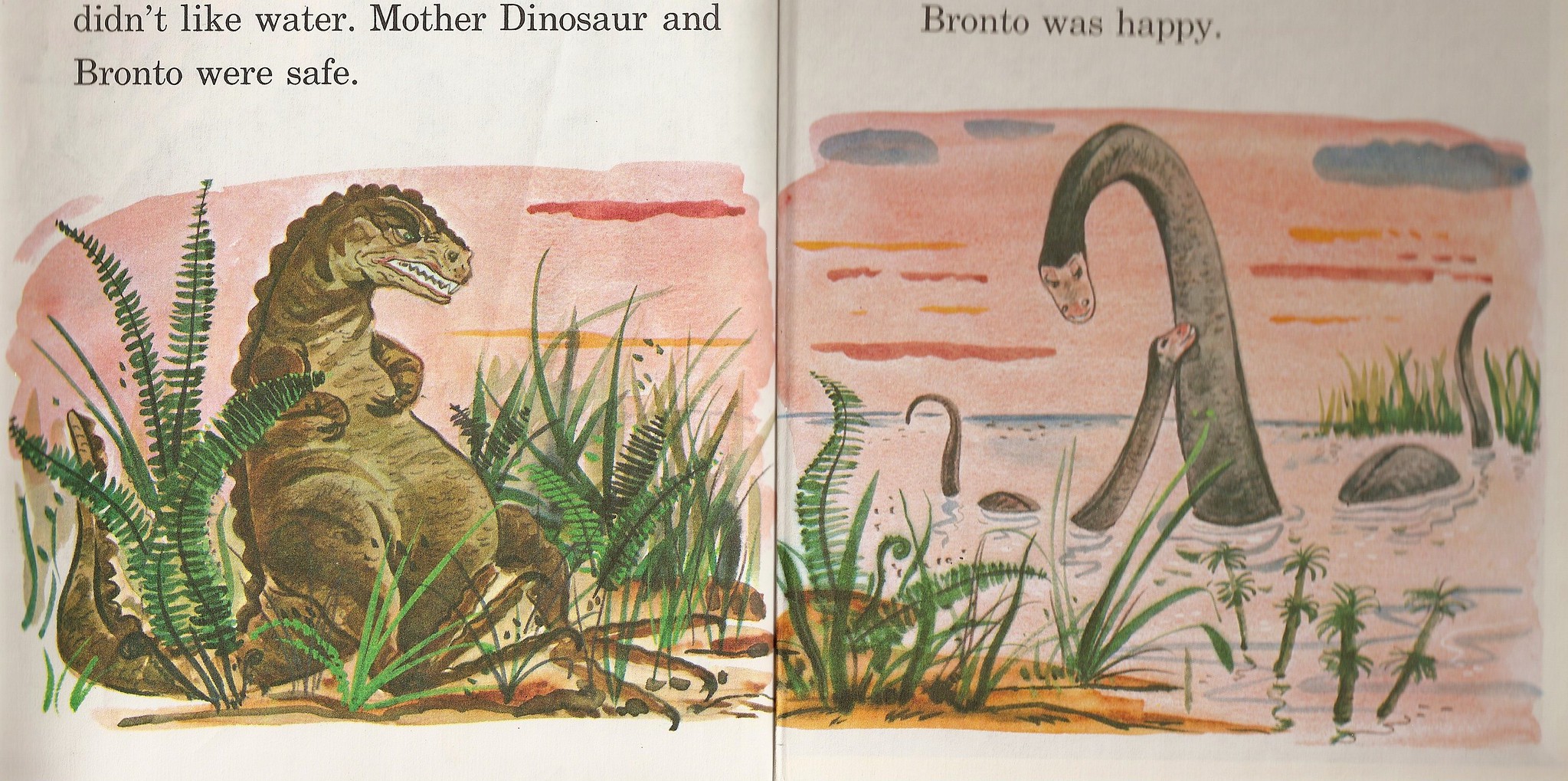 Bronto the Dinosaur interior illustration