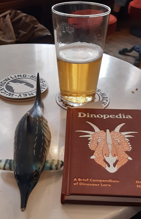 Dinopedia in the pub