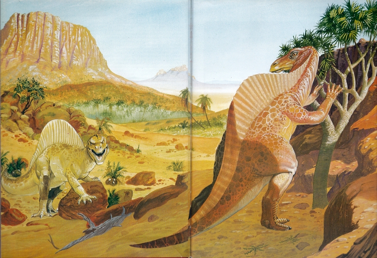 Spinosaurus and Ouranosaurus by Wilock Riley Graphic Art
