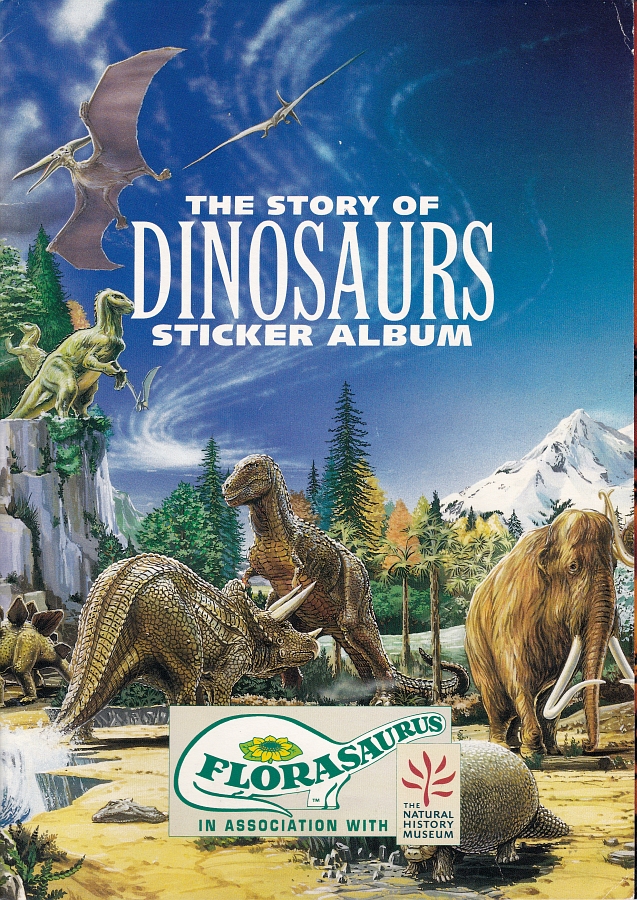 The Story of Dinosaurs Sticker Album cover