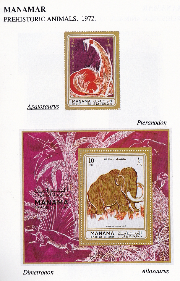 Manamar stamps from 1972
