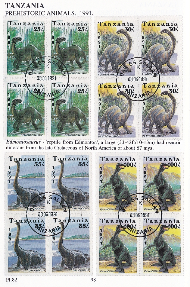 Tanzania stamps from 1991