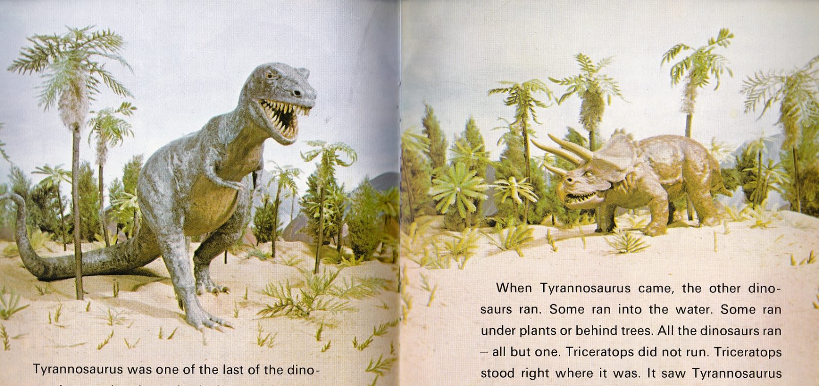 T. rex and Triceratops in Speaking of Dinosaurs